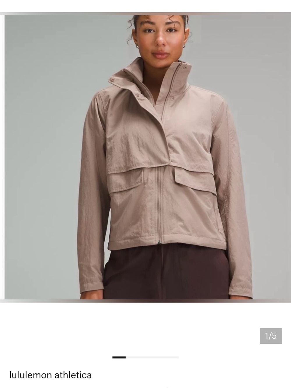lululemon Always Effortless Jacket Taupetastic New Condition SZ 8